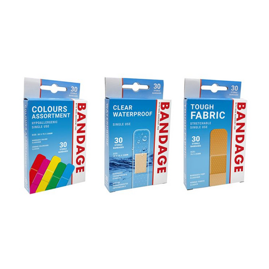 Bandages Assorted Pack -  3 x 30pcs