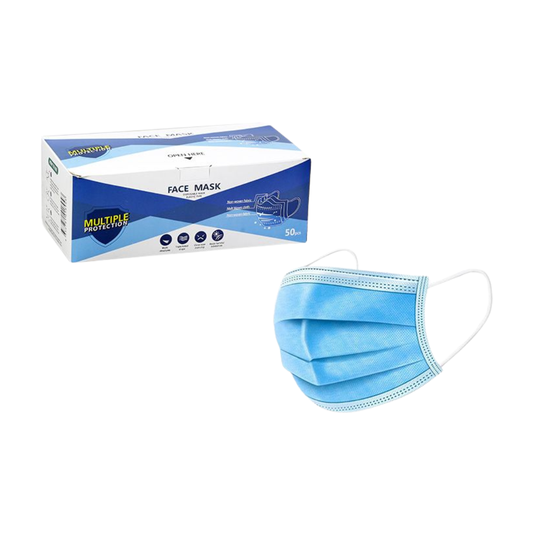 Disposable Face Mask - 50 Pack